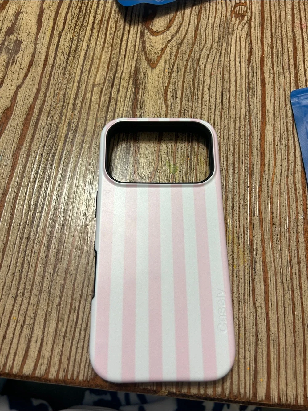 Casely Bold Pink Striped MagSafe-Compatible Phone Case